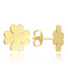 MINET Zlaté náušnice v tvare štvorlístka Au 585/1000 0,70 g JMG0207WGE01 MINET Zlaté náušnice v tvare štvorlístka Au 585/1000 0,70 g JMG0207WGE01