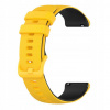 Univerzálny remienok na inteligentné hodinky T-112 žlto-čierny 22 mm Univerzálny remienok na inteligentné hodinky T-112 žlto-čierny 22 mm