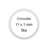 Sada O-kroužků / těsnění 11x1 mm (5ks) Sada O-kroužků / těsnění 11x1 mm (5ks)