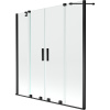 Mexen Velar Duo, 2-krídlová posuvná vaňová zástena 150 x 150 cm, 8mm číre sklo, čierny matný profil, 896-150-000-02-70 Mexen Velar Duo, 2-krídlová posuvná vaňová zástena 150 x 150 cm, 8mm číre sklo, čierny matný profil, 896-150-000-02-70