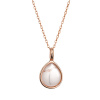 Pozlátený náhrdelník s ruženínom 12156.3 rose gold Pozlátený náhrdelník s ruženínom 12156.3 rose gold