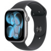 Apple Watch Series 11 GPS + Cellular 42mm vesmírne sivé hliníkové puzdro s čiernym športovým remienkom - M/L Apple Watch Series 11 GPS + Cellular 42mm vesmírne sivé hliníkové puzdro s čiernym športovým remienkom - M/L