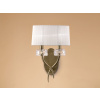 Mantra Loewe nástenná lampa 2x20 W biela-mosadzná 4734 Mantra Loewe nástenná lampa 2x20 W biela-mosadzná 4734