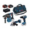 BOSCH Sada 3 ks 18V náradia: GSR 18V-65 + GWS 18V-11 + GBH 18V-26 + 1× GBA 18V 5.0 Ah + 1× EXBA18V-55 + 1× GAL12-18V-80 + taška na náradie 06 BOSCH Sada 3 ks 18V náradia: GSR 18V-65 + GWS 18V-11 + GBH 18V-26 + 1× GBA 18V 5.0 Ah + 1× EXBA18V-55 + 1× GAL12-18V-80 + taška na náradie 06