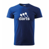 Malfini triko s potiskem Darts center blue Malfini triko s potiskem Darts center blue
