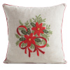 EUROFIRANY VIANOČNÁ DEKORAČNÁ OBLIEČKA NA VANKÚŠ POINSETTIA 45X45 CM VZOROVANÁ EUROFIRANY VIANOČNÁ DEKORAČNÁ OBLIEČKA NA VANKÚŠ POINSETTIA 45X45 CM VZOROVANÁ