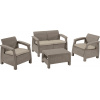 Allibert Corfu Set cappuccino / piesková 227640 Allibert Corfu Set cappuccino / piesková 227640