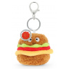 Prívesok na kľúče Keeleco na tašku Burger 12 cm Prívesok na kľúče Keeleco na tašku Burger 12 cm