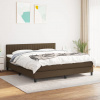 vidaXL Boxspring posteľ s matracom tmavohnedá 180x200 cm látka - Hnedá - 105957-206059 vidaXL Boxspring posteľ s matracom tmavohnedá 180x200 cm látka - Hnedá - 105957-206059