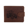 Pánska peňaženka MERCUCIO svetlohnedá vzor 32 traktor 2911906 Pánska peňaženka MERCUCIO svetlohnedá vzor 32 traktor 2911906