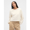 GAP Oversize crop mikina Heavyweight Biela M Biela Biela GAP Oversize crop mikina Heavyweight Biela M Biela Biela