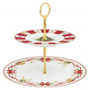 Etažérka Christmas Tale – porcelánová vianočná etažérka 2-poschodová Etažérka Christmas Tale – porcelánová vianočná etažérka 2-poschodová