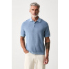 Tommy Hilfiger úpletové polo tričko pánske bavlnené MW0MW43246 modrá S Tommy Hilfiger úpletové polo tričko pánske bavlnené MW0MW43246 modrá S