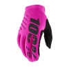 100% BRISKER Women's Gloves Neon Pink/Black - S
