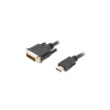 LANBERG HDMI (M) na DVI-D (M) (18+1) kabel 3m, černý, pozlacené konektory CA-HDDV-10CC-0030-BK Lanberg LANBERG HDMI (M) na DVI-D (M) (18+1) kabel 3m, černý, pozlacené konektory CA-HDDV-10CC-0030-BK Lanberg