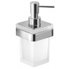 Gedy SAMOA závesný dávkovač mydla 170 ml, mliečne sklo, chróm A88113 Gedy SAMOA závesný dávkovač mydla 170 ml, mliečne sklo, chróm A88113