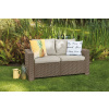 Dvojmiestna záhradná pohovka KETER California Sofa - 141 x 68 x 72 cm - cappuccino / béžová Dvojmiestna záhradná pohovka KETER California Sofa - 141 x 68 x 72 cm - cappuccino / béžová