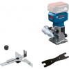 Bosch Akumulátorová hranová fréza GLF 18V-8 s dvoma klieštinami, kartón, solo 06016C6020 Bosch Akumulátorová hranová fréza GLF 18V-8 s dvoma klieštinami, kartón, solo 06016C6020