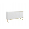ArtPS Komoda BIJOU K-160 MDF | biela / zlaté nohy ArtPS Komoda BIJOU K-160 MDF | biela / zlaté nohy
