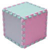 Rialto Baby Penová puzzle kocka - Silver, Green, Pink Rialto Baby Penová puzzle kocka - Silver, Green, Pink