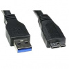 Kábel USB (3.0), USB A M- USB micro B M, 0.5m, čierny KVU3005U01 Kábel USB (3.0), USB A M- USB micro B M, 0.5m, čierny KVU3005U01