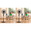 2x Stojanový ventilátor s diaľkovým ovládaním Airstreem Čierny 45 W 2x Stojanový ventilátor s diaľkovým ovládaním Airstreem Čierny 45 W