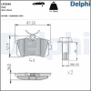 DELPHI Sada brzdových platničiek kotúčovej brzdy DELPHI LP3346 DELPHI Sada brzdových platničiek kotúčovej brzdy DELPHI LP3346