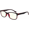 GLASSA Blue Light Blocking Glasses PCG 030, +0,00 dio, čierno-červené GLASSA Blue Light Blocking Glasses PCG 030, +0,00 dio, čierno-červené