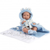 Llorens: Nico 40cm bábika chlapčeka s modrou dekou na prebaľovanie, cumlíkom a 4 oblečeniami Llorens: Nico 40cm bábika chlapčeka s modrou dekou na prebaľovanie, cumlíkom a 4 oblečeniami