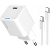 COLORWAY 1x USB-C/ síťová nabíječka/ GaN/ PD/ PPS/ 35W/ Včetně 100cm kabelu/ Bílá CW-CHS056PDC-WT COLORWAY 1x USB-C/ síťová nabíječka/ GaN/ PD/ PPS/ 35W/ Včetně 100cm kabelu/ Bílá CW-CHS056PDC-WT