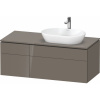 DURAVIT L-Cube závesná skrinka pod umývadlo na dosku (umývadlo vpravo), 4 zásuvky, 1220 x 550 x 482 mm, Flanel šedá vysoký lesk, LC4874089890000 DURAVIT L-Cube závesná skrinka pod umývadlo na dosku (umývadlo vpravo), 4 zásuvky, 1220 x 550 x 482 mm, Flanel šedá vysoký lesk, LC4874089890000