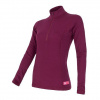 Tričko dlhé dámske SENSOR MERINO WOOL DF zips lilla XL Tričko dlhé dámske SENSOR MERINO WOOL DF zips lilla XL