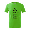 Očný test zvieratká - Tričko detské bavlnené - 104-110cm / 3-4 roky ( Apple Green ) Očný test zvieratká - Tričko detské bavlnené - 104-110cm / 3-4 roky ( Apple Green )