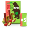 BEAR Fruit splits jahoda a jablko 5 x 20 g BEAR Fruit splits jahoda a jablko 5 x 20 g