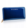 Peňaženka - Prírodná koža Betlewski Modrá koža modrá ZBD-BS-5297-Womens's Product (Kožená peňaženka Betlewski Dámska ruka)