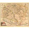JOHANNES JANSSONIUS (1588-1664): Mapa Uhorska. Kolorovaná medirytina. Amsteredam, 1636. Druh potlače: Plagát rozmer 75x64 (papier posterový, 200g, satinovaný) - Reprodukcia dekoračnej historickej mapy JOHANNES JANSSONIUS (1588-1664): Mapa Uhorska. Kolorovaná medirytina. Amsteredam, 1636. Druh potlače: Plagát rozmer 75x64 (papier posterový, 200g, satinovaný) - Reprodukcia dekoračnej historickej mapy