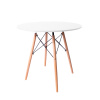 Jedálenský stôl okrúhly 80 cm AGA MR2049-white - biely Jedálenský stôl okrúhly 80 cm AGA MR2049-white - biely