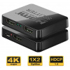 PREMIUMCORD HDMI splitter 1-2 porty, napájanie USB, 4K, FULL HD, 3D khsplit2c