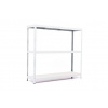 Policový regál Trestles RH 1500x1400x450, nosnosť 900 kg, 3 police Farba: biela, Typ police: biela HDF 5 mm Policový regál Trestles RH 1500x1400x450, nosnosť 900 kg, 3 police Farba: biela, Typ police: biela HDF 5 mm