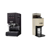 Gaggia Classic E24, black + Lelit Steve PM20, gold Gaggia Classic E24, black + Lelit Steve PM20, gold
