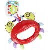 BAM BAM Baby chrastítko a kousátko krab pro miminko na kartě 2 barvy BAM BAM Baby chrastítko a kousátko krab pro miminko na kartě 2 barvy