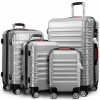 InternetovaZahrada - Set cestovných kufrov Baseline 4-dielny - strieborný InternetovaZahrada - Set cestovných kufrov Baseline 4-dielny - strieborný