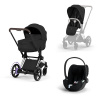 Cybex Platinum CYBEX ePriam 5.0 Travel Set + Cloud T Plus - Style Collection sepia black 2026 chrome brown Cybex Platinum CYBEX ePriam 5.0 Travel Set + Cloud T Plus - Style Collection sepia black 2026 chrome brown