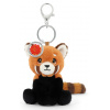 Prívesok na kľúče Keeleco na tašku červená Panda 12 cm Prívesok na kľúče Keeleco na tašku červená Panda 12 cm