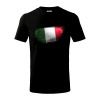 Talianska vlajka ohryzaná - Tričko detské bavlnené - 122 cm/6 rokov ( Čierna ) Talianska vlajka ohryzaná - Tričko detské bavlnené - 122 cm/6 rokov ( Čierna )