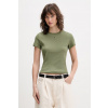 Tommy Jeans basic tričko dámske bavlnené s elastanom DW0DW17383 zelená XS Tommy Jeans basic tričko dámske bavlnené s elastanom DW0DW17383 zelená XS