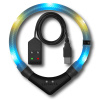LEUCHTIE Easy Charge USB LED svietiaci obojok ľadovomodrý-vanilkový 52,5 cm LEUCHTIE Easy Charge USB LED svietiaci obojok ľadovomodrý-vanilkový 52,5 cm