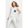 Dámska blúzka DS-1003 - Deni Cler Milano 42 ecru-modrá Dámska blúzka DS-1003 - Deni Cler Milano 42 ecru-modrá