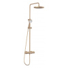 Kludi Logo - Sprchový set s termostatom, priemer 25 cm, 3 prúdy, kefovaný bronz 68082N1-00 Kludi Logo - Sprchový set s termostatom, priemer 25 cm, 3 prúdy, kefovaný bronz 68082N1-00