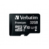 VERBATIM MicroSDHC karta 32GB Premium, U1 + SD adaptér VERBATIM MicroSDHC karta 32GB Premium, U1 + SD adaptér